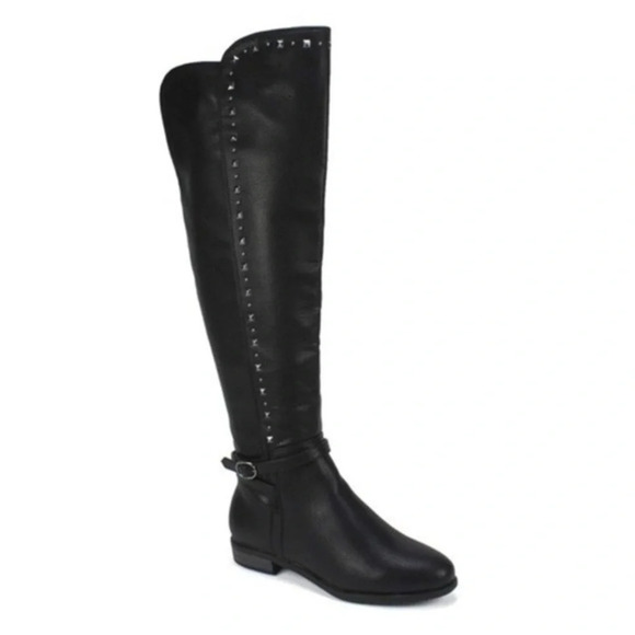 Rialto Ferrell Over The Knee Black Boots Size 6 - Picture 5 of 16